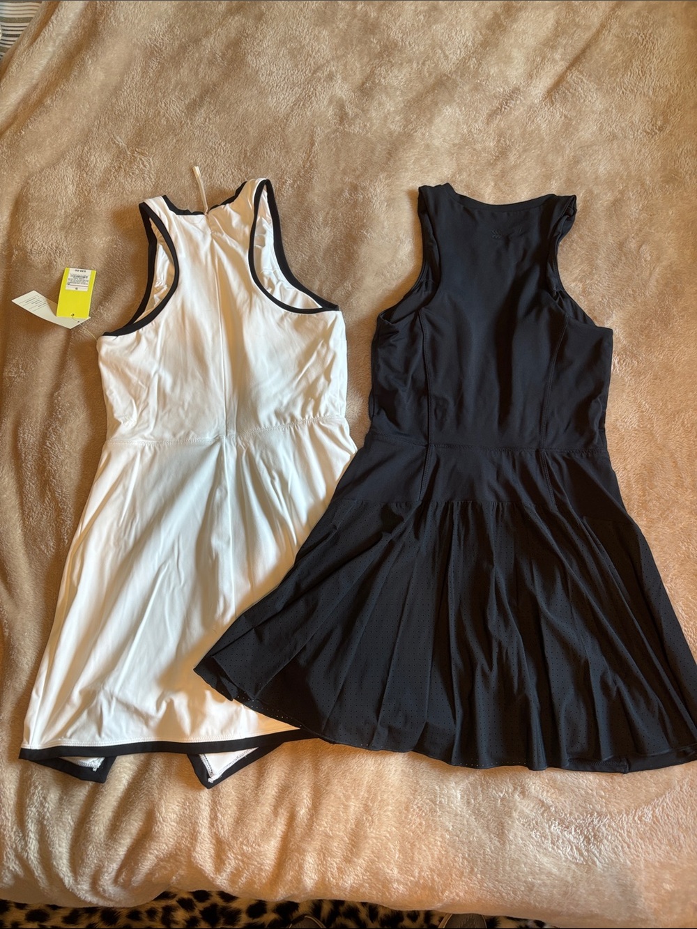 all in motion White and Black Active Romper with Contrast Trim - Picture 2 of 2